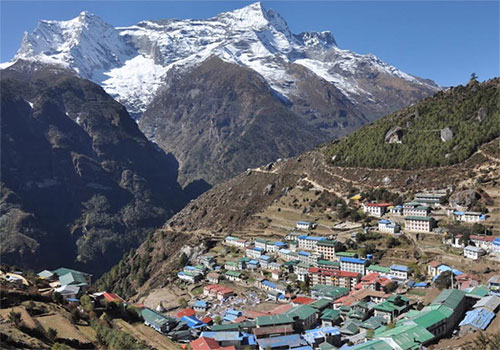 Namche bazaar Everest region